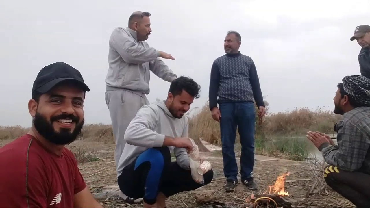 سفرة سياحية في اهوار ميسان غيم ومطر