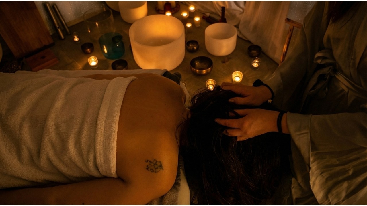 Rainy Night Reiki Ritual ✨ Deep Sleep Whispering ASMR | Hair Play & Oil Massage | Music & No Music