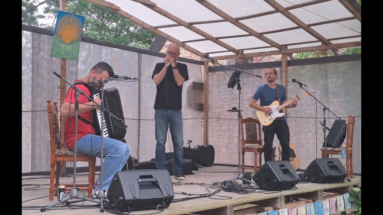Mirek Kemel trio na Čečetkově statku 16. 6. 2024