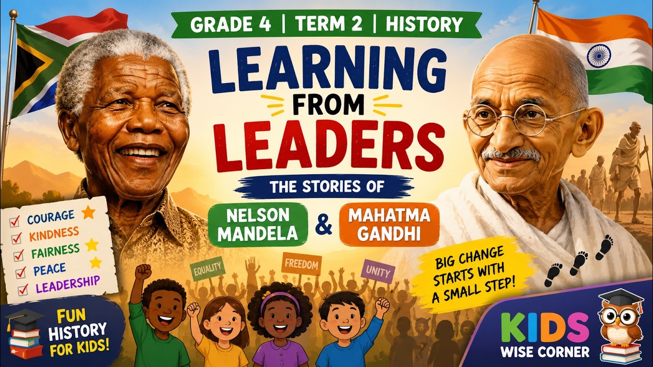 Grade 4 History - Term 2 | Ghandi and Mandela: Leaders Who Inspire