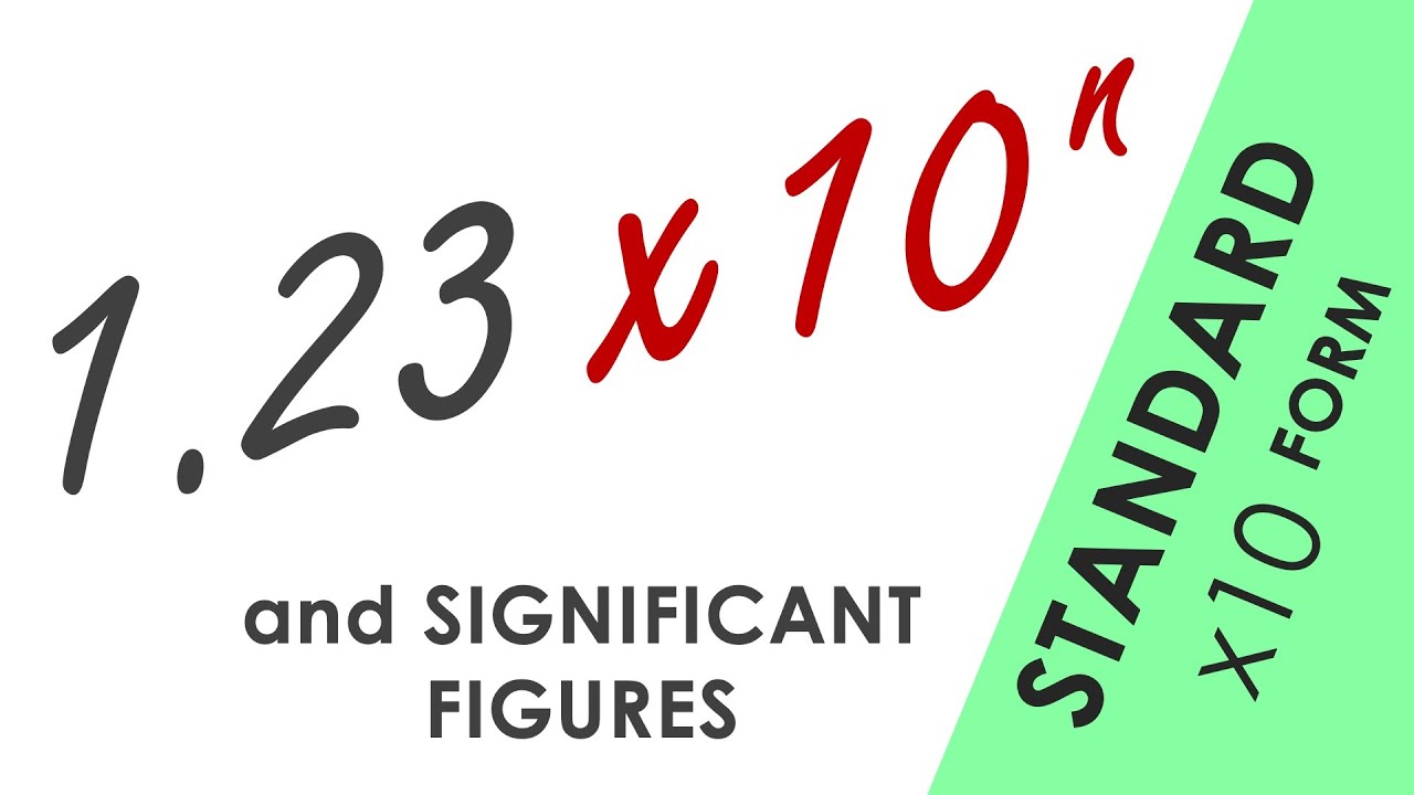 Standard Form and Significant Figures - GCSE Physics