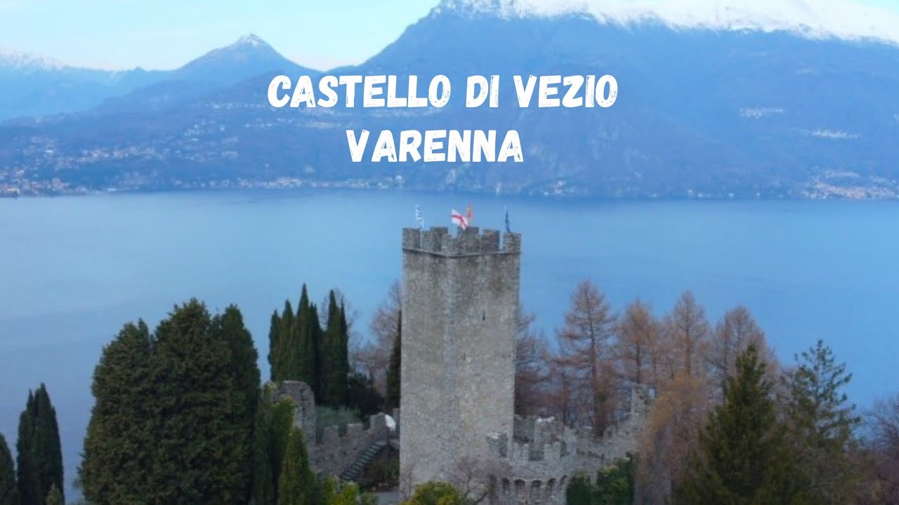 CASTELLO DI VEZIO  VARENNA  - LAKE COMO ITALY 4K  - VIRTUAL TOUR
