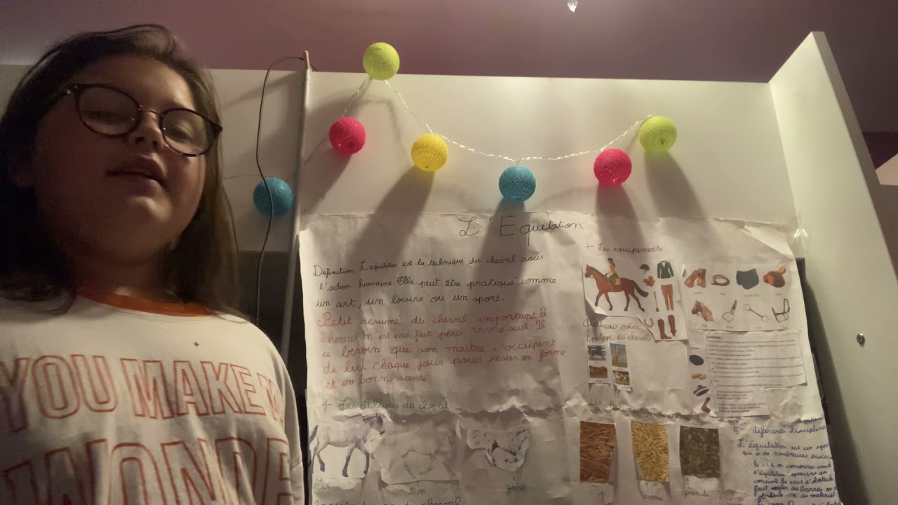 Mon exposé sur l’équitation