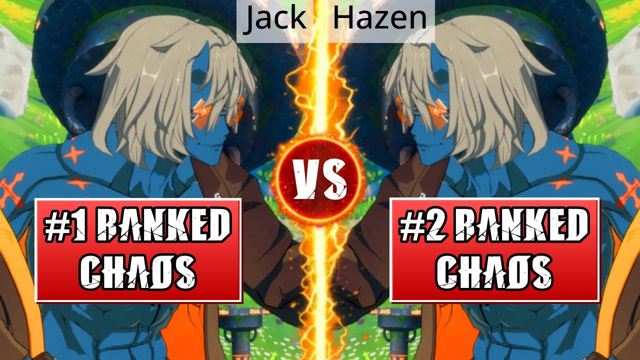 GGST High Level Gameplay | #1 RANKED HAPPY CHAOS (Jack) vs #2 RANKED HAPPY CHAOS (Hazen)