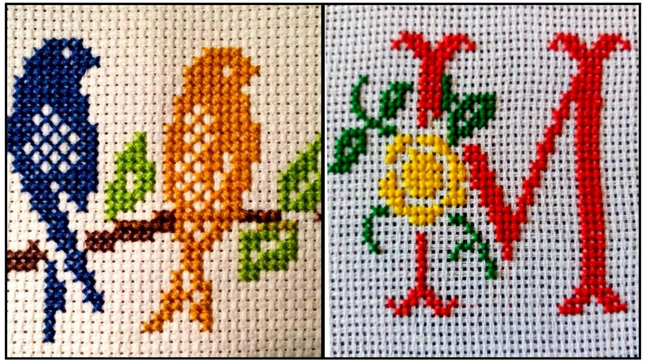 Outstanding easy to count cross stitches hand embroidery design colourful ideas