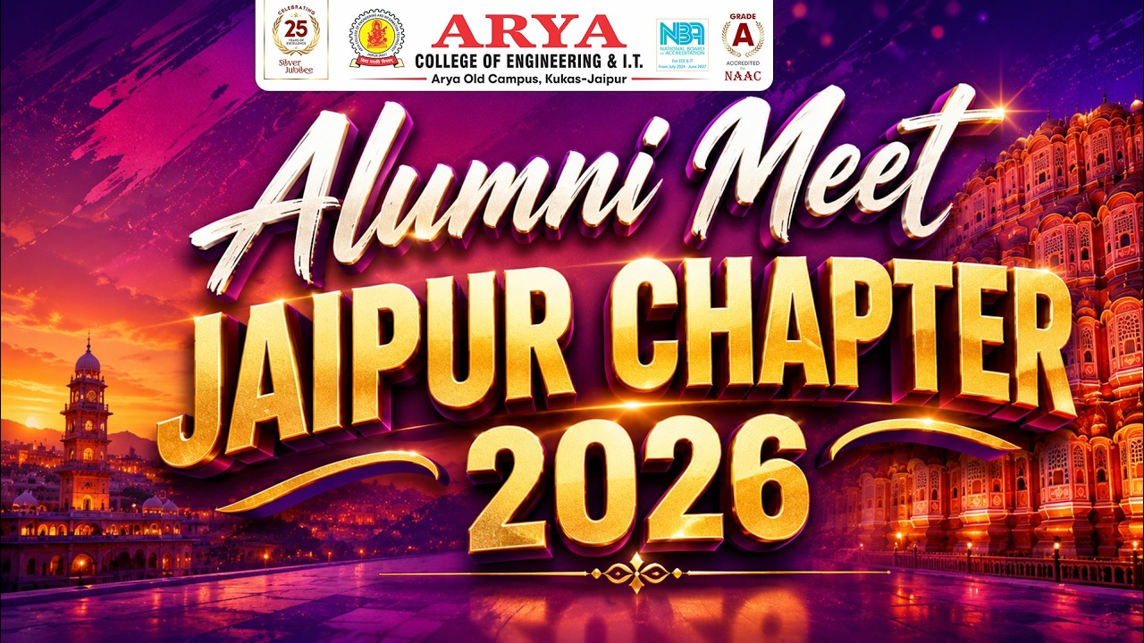 ACEIT Alumni Meet 2026 | Jaipur Chapter | Arya College of Engineering & IT