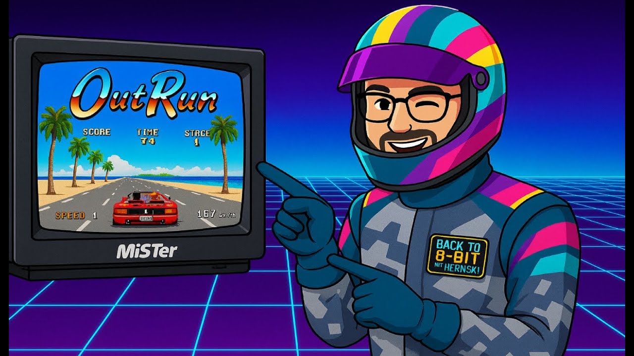 Play-through, Outrun Arcade Core MiSTer FPGA, Jotego's Beta Version.  It's Looking Good.