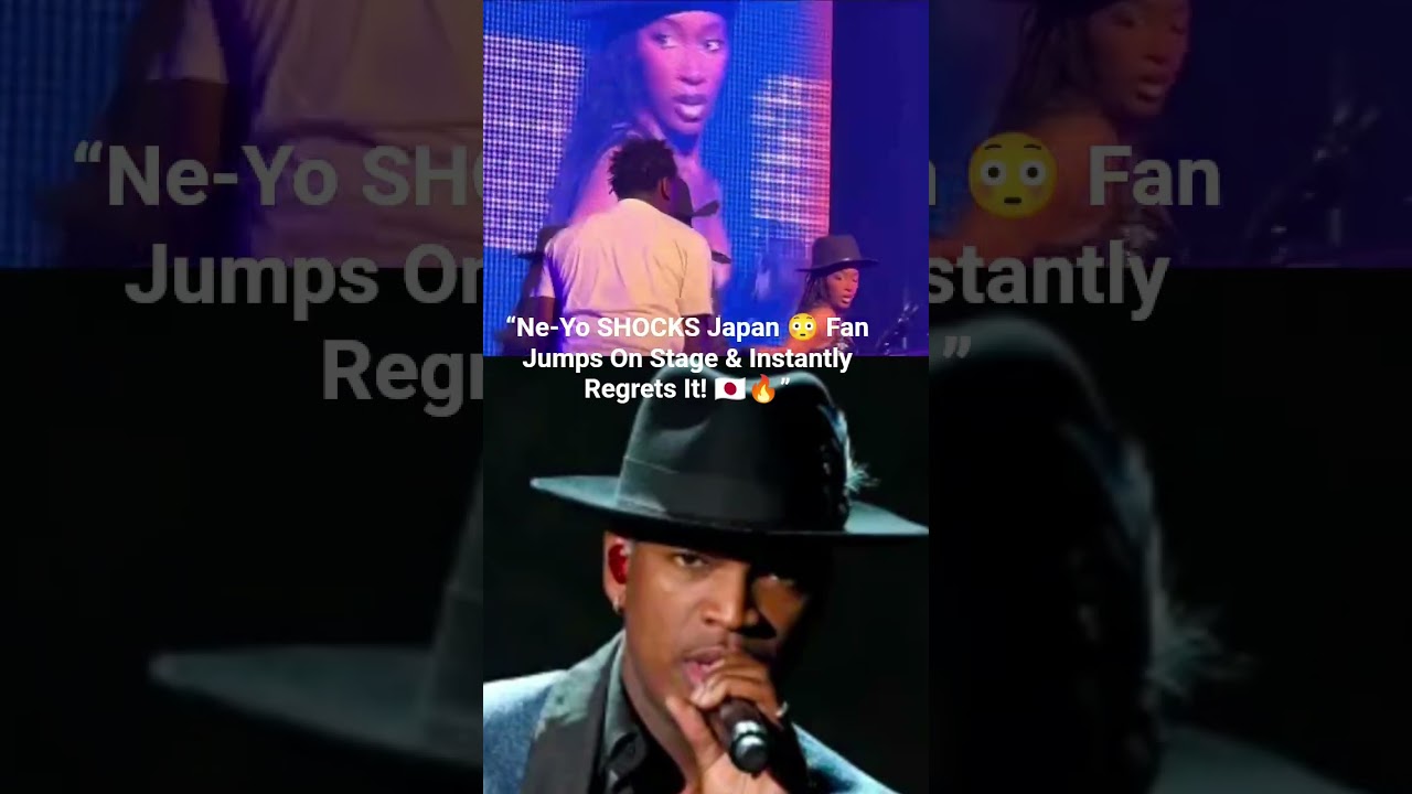 Ne-Yo SHOCKS Japan 😳 Fan Jumps On Stage & Instantly Regrets It! 🇯🇵🔥#Neyo #japan
