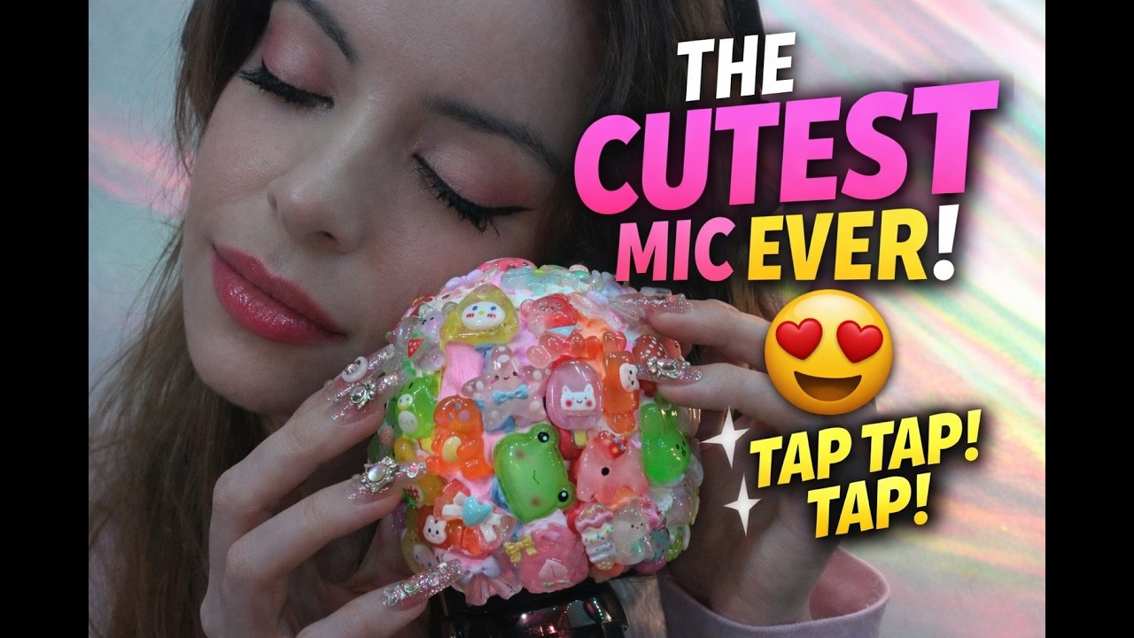 ASMR | I Made a Charm Mic.. Tapping with Clicky Nails ✨ Whispered Intro • Satisfying Rubbing Sounds