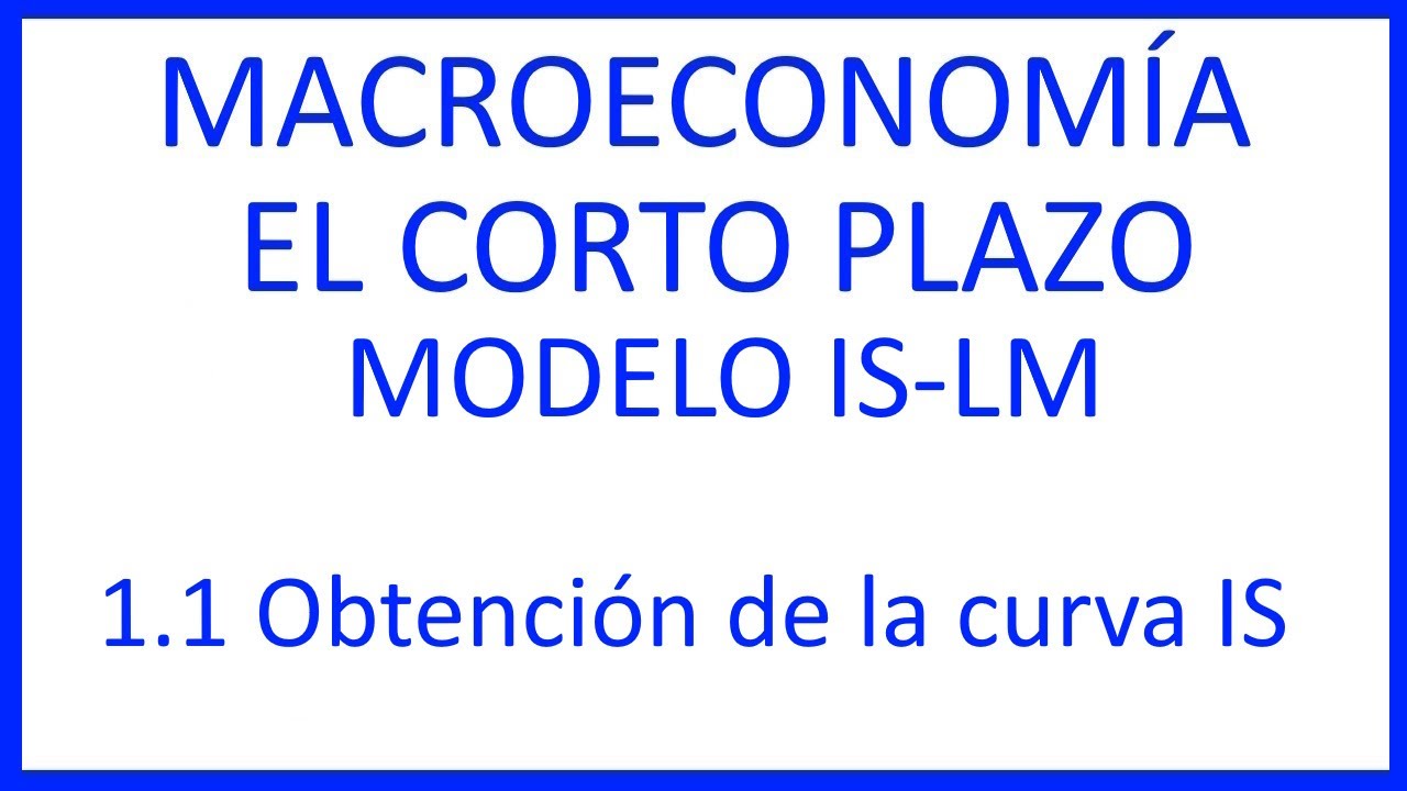 1.1 Obtención de la curva IS