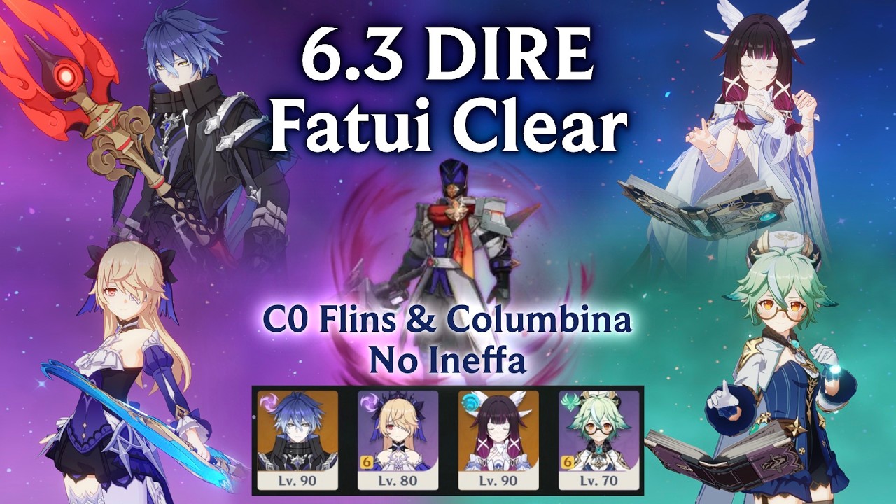 6.3 DIRE [NO Ineffa] Fatui Shocktrooper Clear - Genshin Impact Stygian Onslaught