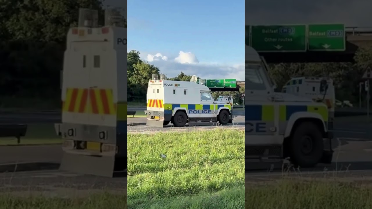 Heavy police presence in Co Antrim as protests continue