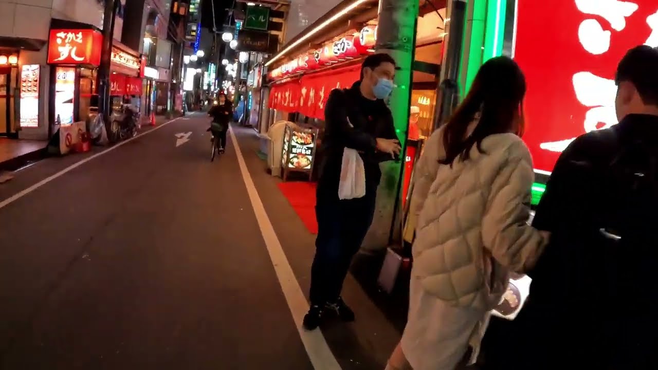 오사카 도톤보리 뒷골목 여성 호객행위