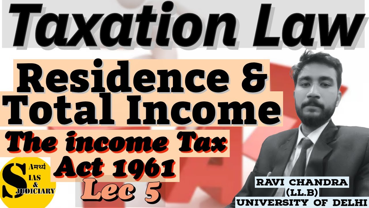 Residence Status and Scope of Total Income,L5 Samarthya IAS & JUDICIARY #incometax #taxation #income