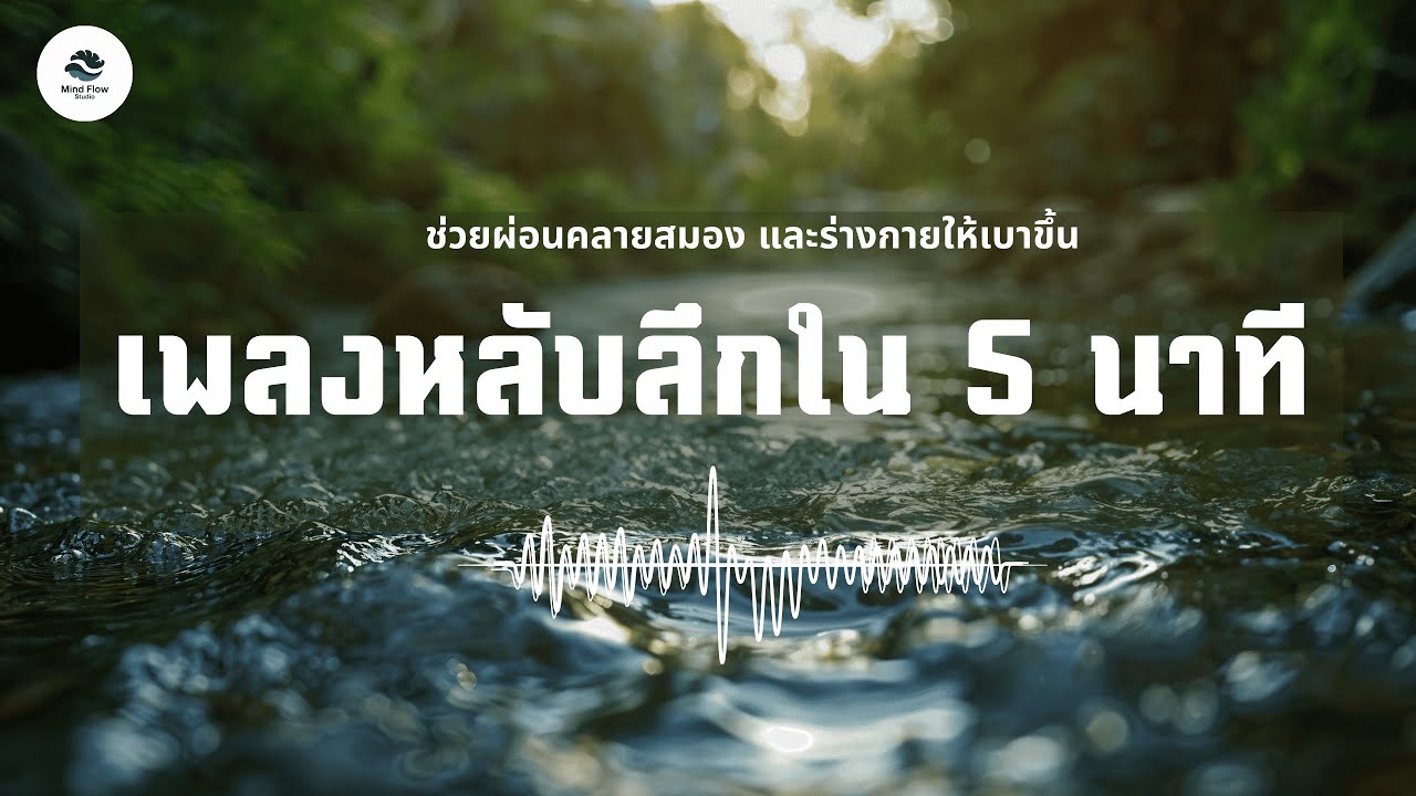 River Flow เพลงหลับทันที เพลงกล่อมนอนผู้ใหญ่ ช่วยให้หลับง่าย คลายความกังวล ความเครียดภายในร่างกาย