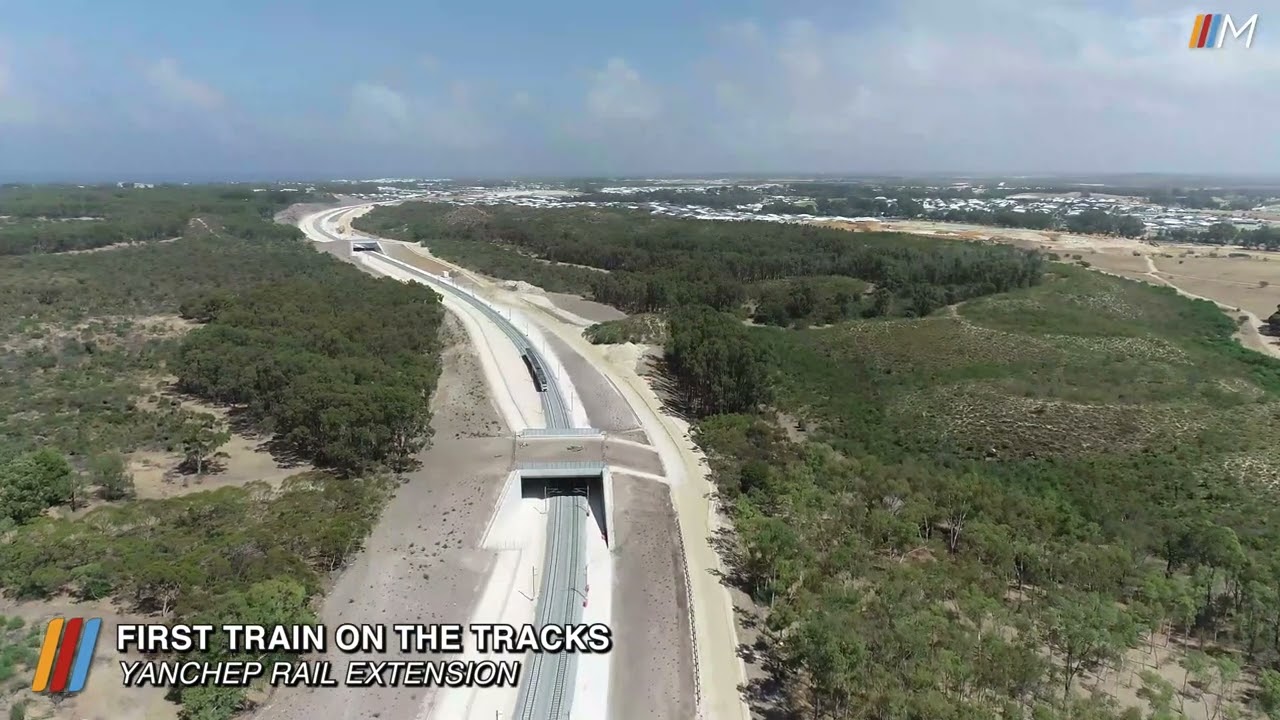 METRONET Yanchep Rail Extension: First Train on Tracks