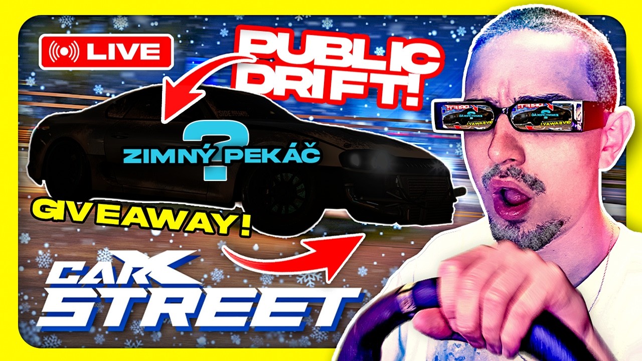 🔴 GIVEAWAY o POSLEDNÝ ZIMNÝ BEATER v CAR X STREET! 🚗 NAŽIVO!