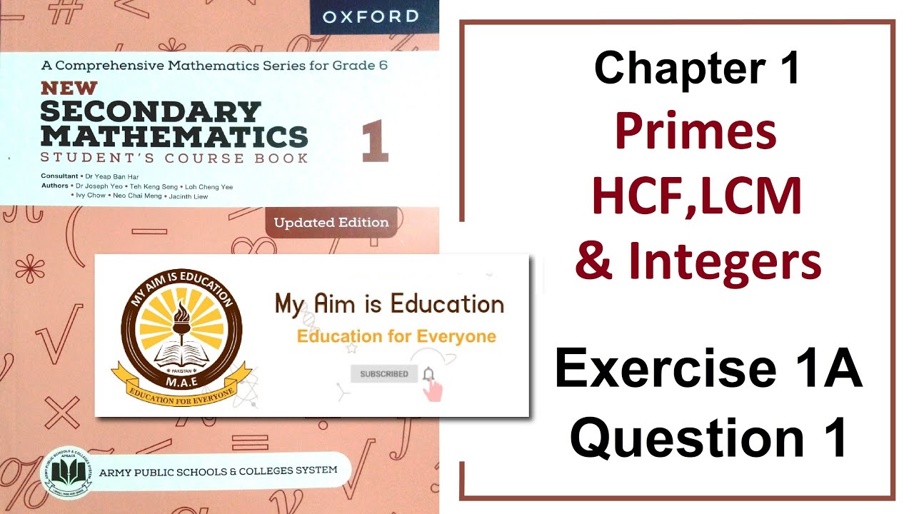 Exercise 1A Question 1 Solution Class 6 Math (APS)