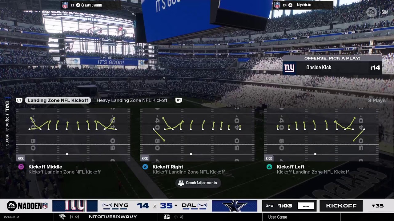 Vs giants  pa