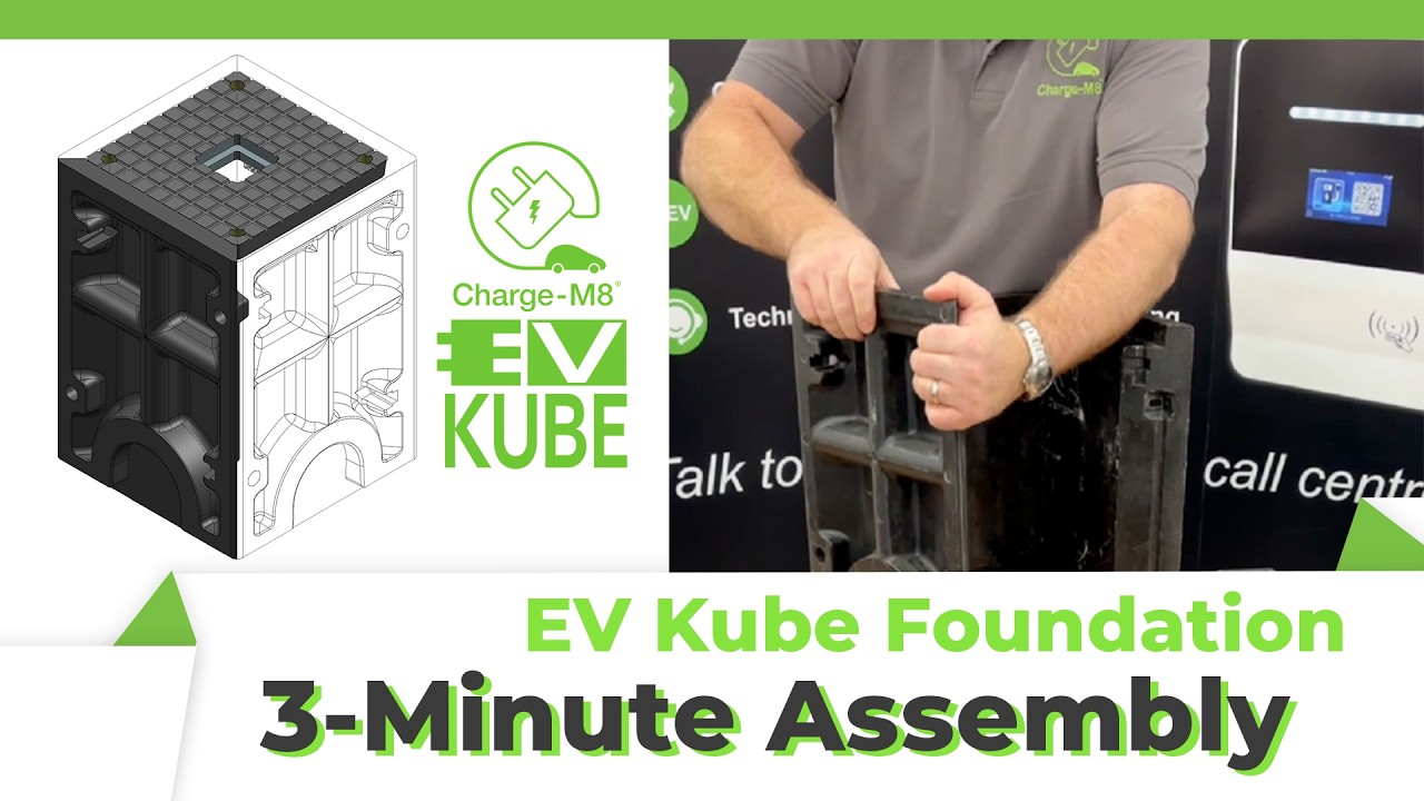 Assemble an EV Kube in 3 minutes | Smart, Modular and Innovative EV Charger Foundation in the UK