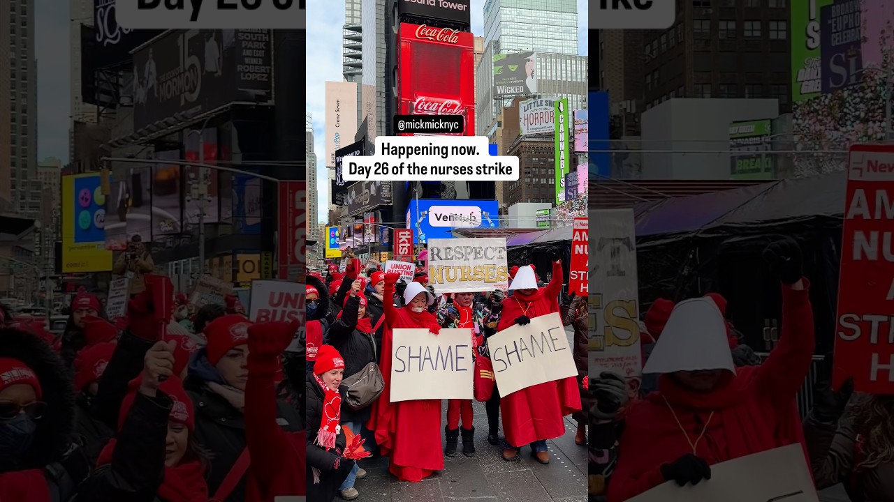 Happening now. Day 26 of the nurses strike