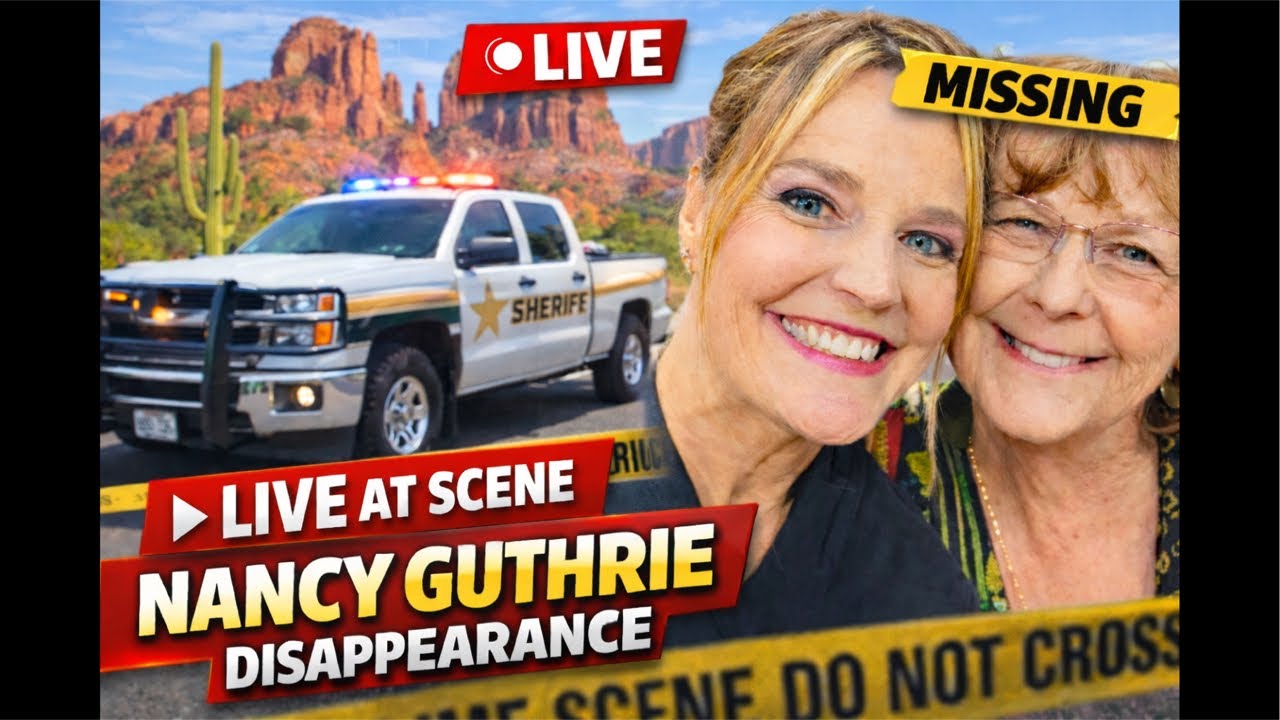 LIVE ON SCENE AT NANCY GUTHRIE HOME