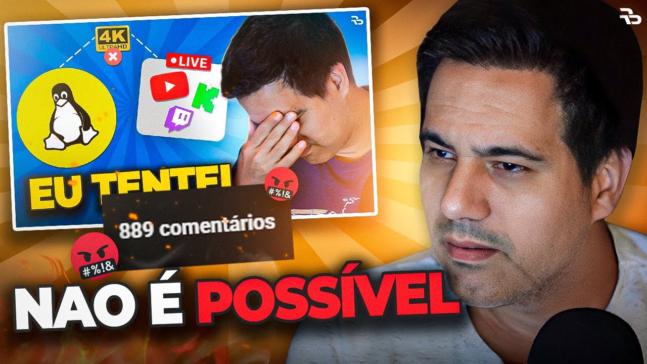 ME ATACARAM SEM ASSISTIR o VÍDEO? LENDO COMENTÁRIOS do VÍDEO sobre o LINUX
