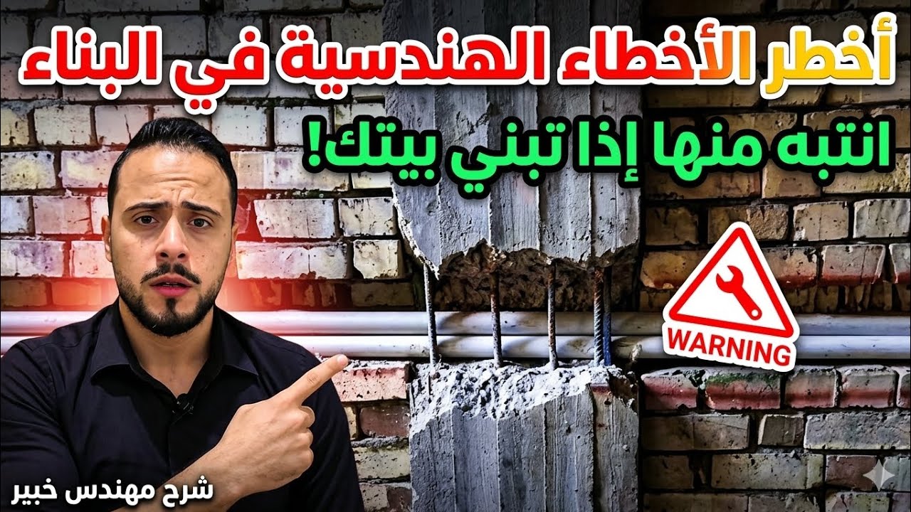 أخطر الاخطاء الهندسية في البناء انتبه منها اذا تبني بيتك!!! 