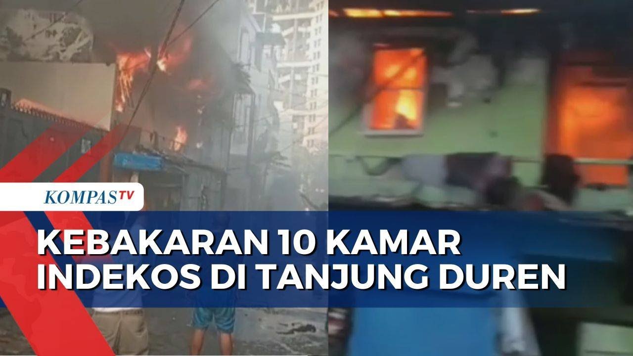 Kepanikan Waraga saat Kebakaran 10 Kamar Indekos di Tanjung Duren Jakbar
