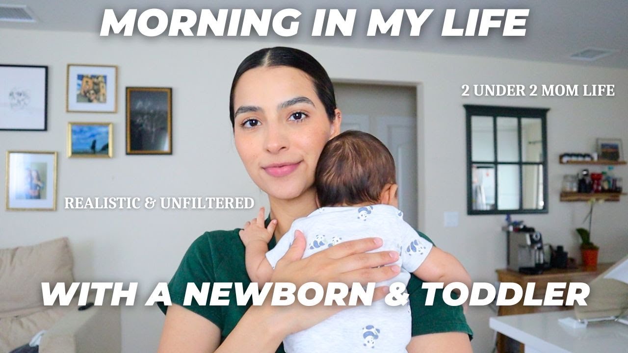 *realistic* MORNING IN MY LIFE as a SAHM with 2 under 2 | life with a newborn and toddler