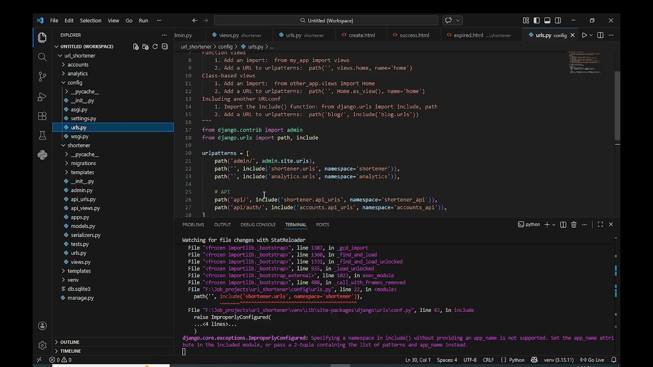 25. Creating an url_shortener app with Django for job preparation(part-3)