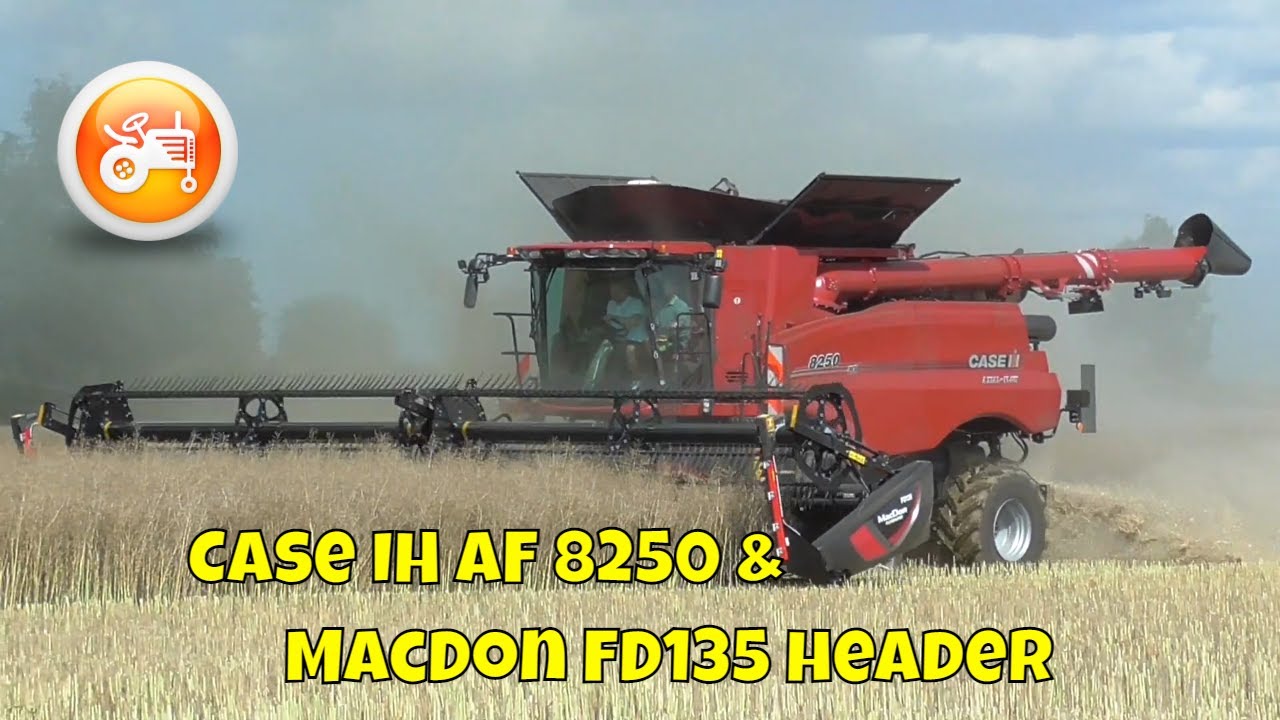 Combine Field Days 2021 | Case IH Axial Flow 8250 with MacDon FD135 header