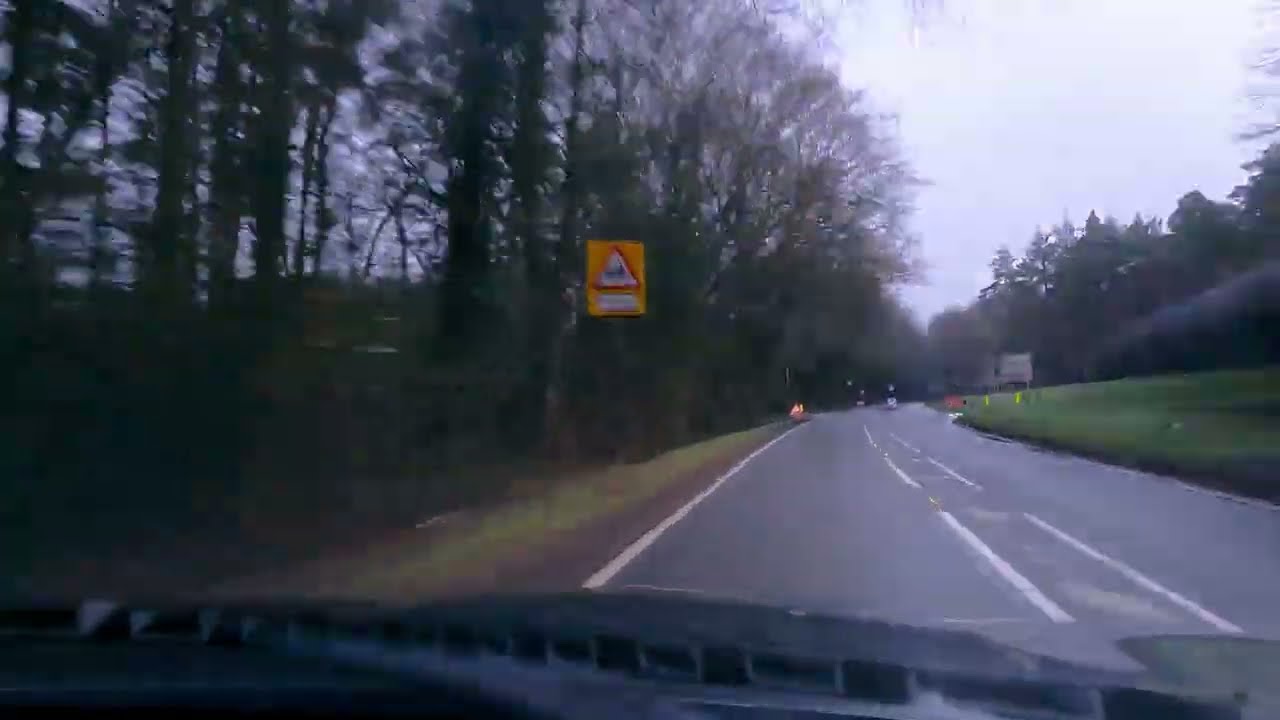 Driving from Andover to Newbury, via Highclere Village. Please SUBSCRIBE!