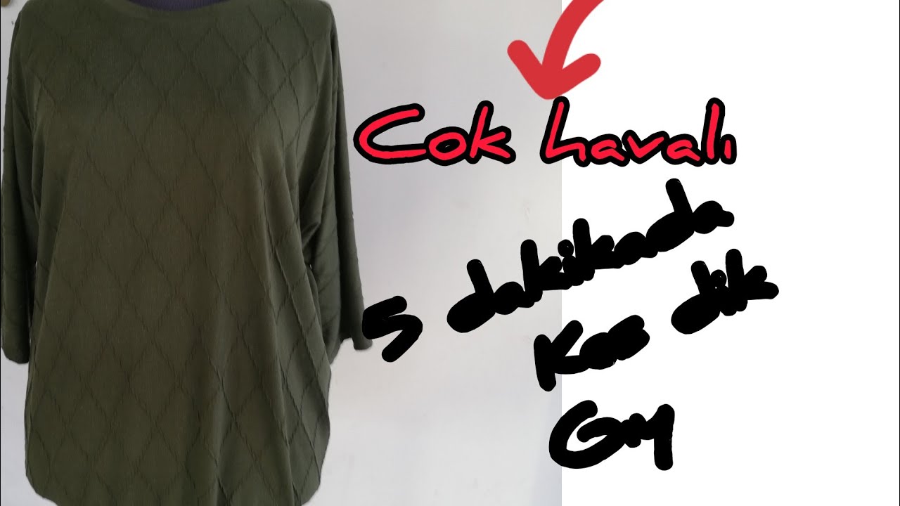 COK KOLAY HAVALI MI HAVALI TRİKO KESİMİ DİKİMİ