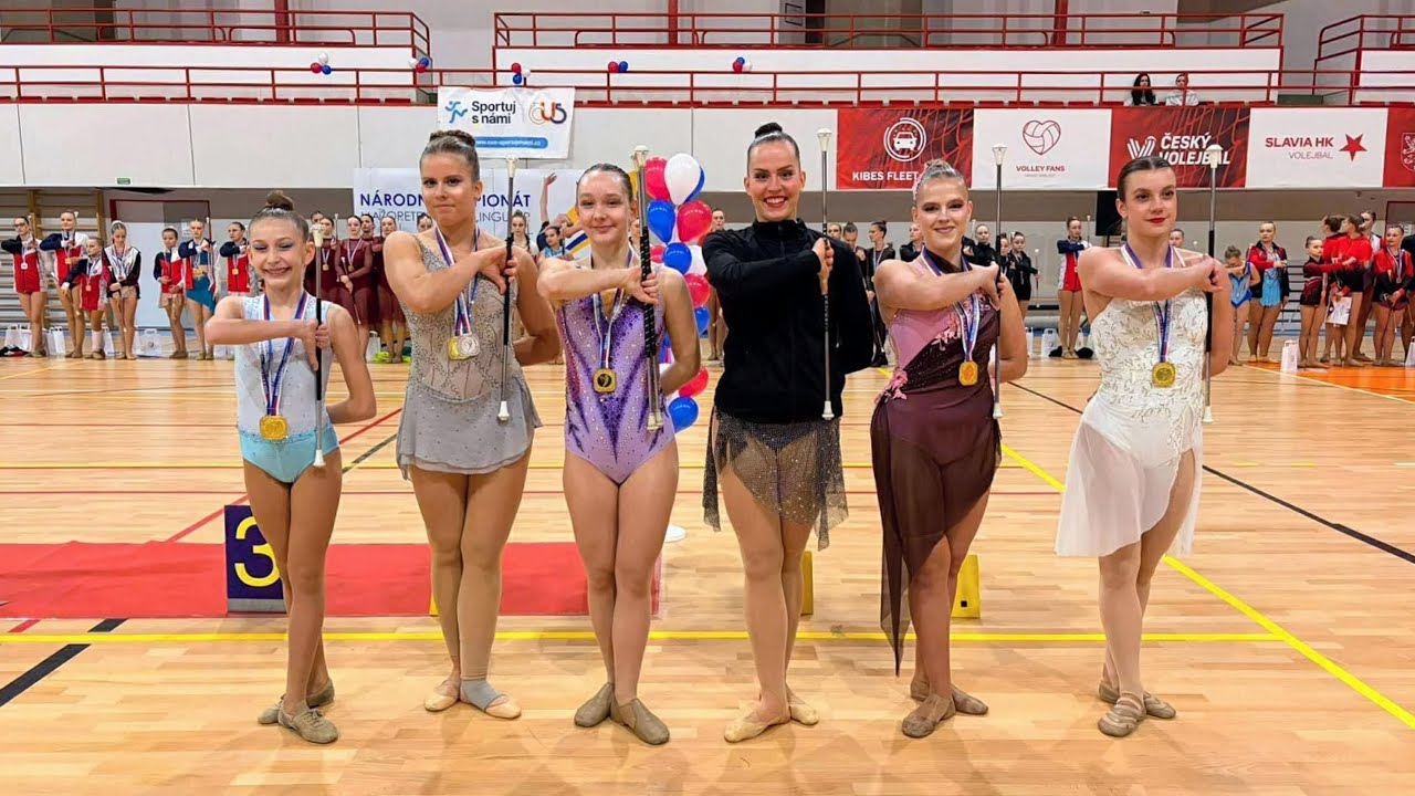 Twirling: Pomněnky z Kosmonos byly úspěšné na Mistrovství ČR a vybojovaly řadu postupů na Evropu
