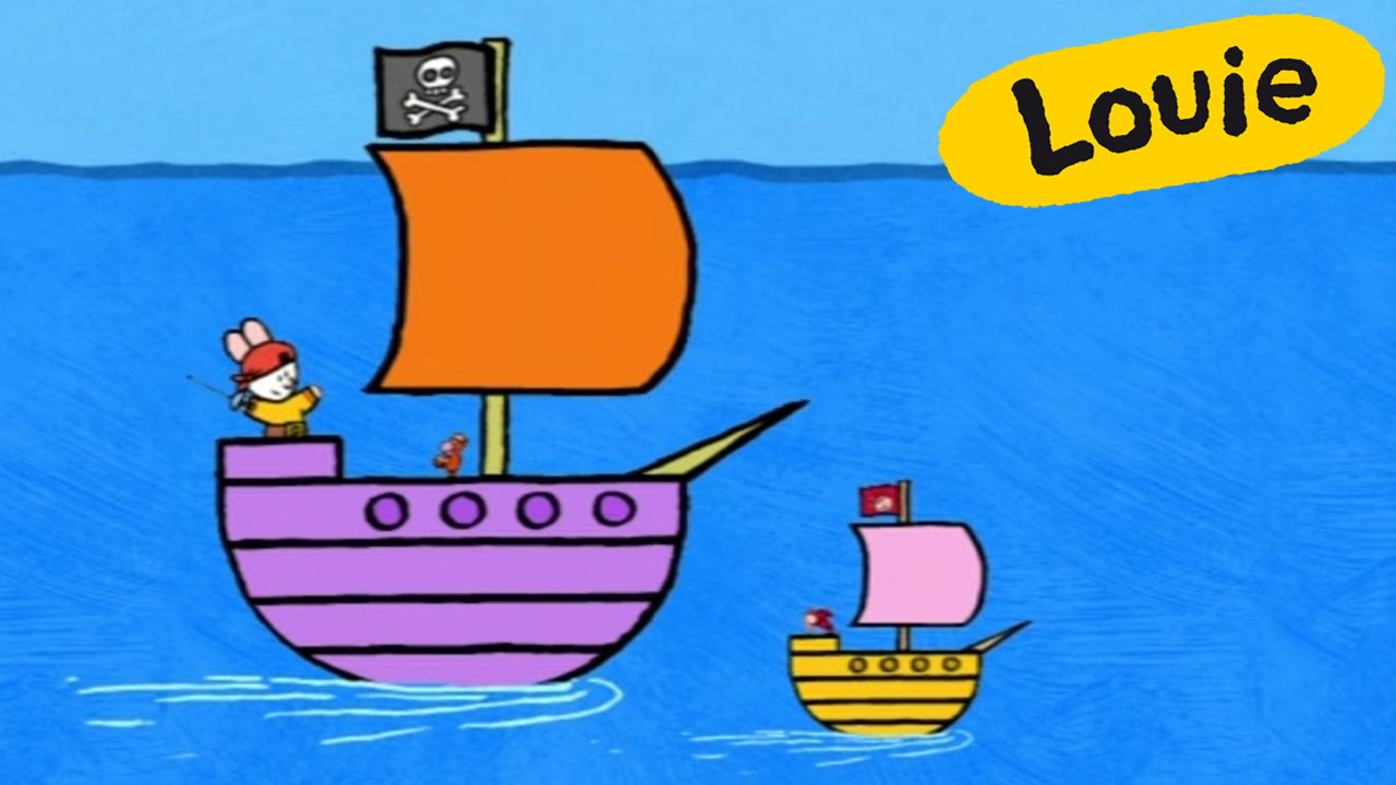 Piratboot - Louie, mal mir ein Piratboot | Lebendige bildungs malen für kinder