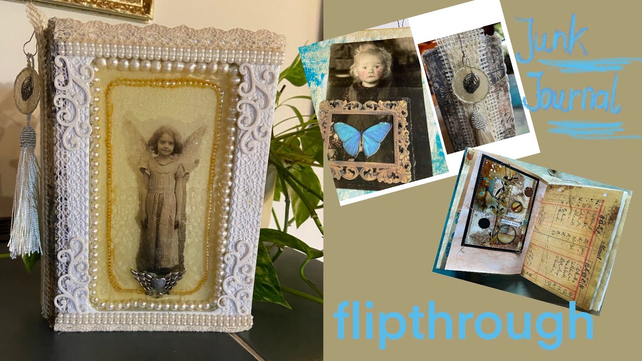 Romantik Junk Journal flipthrough durch das Buch