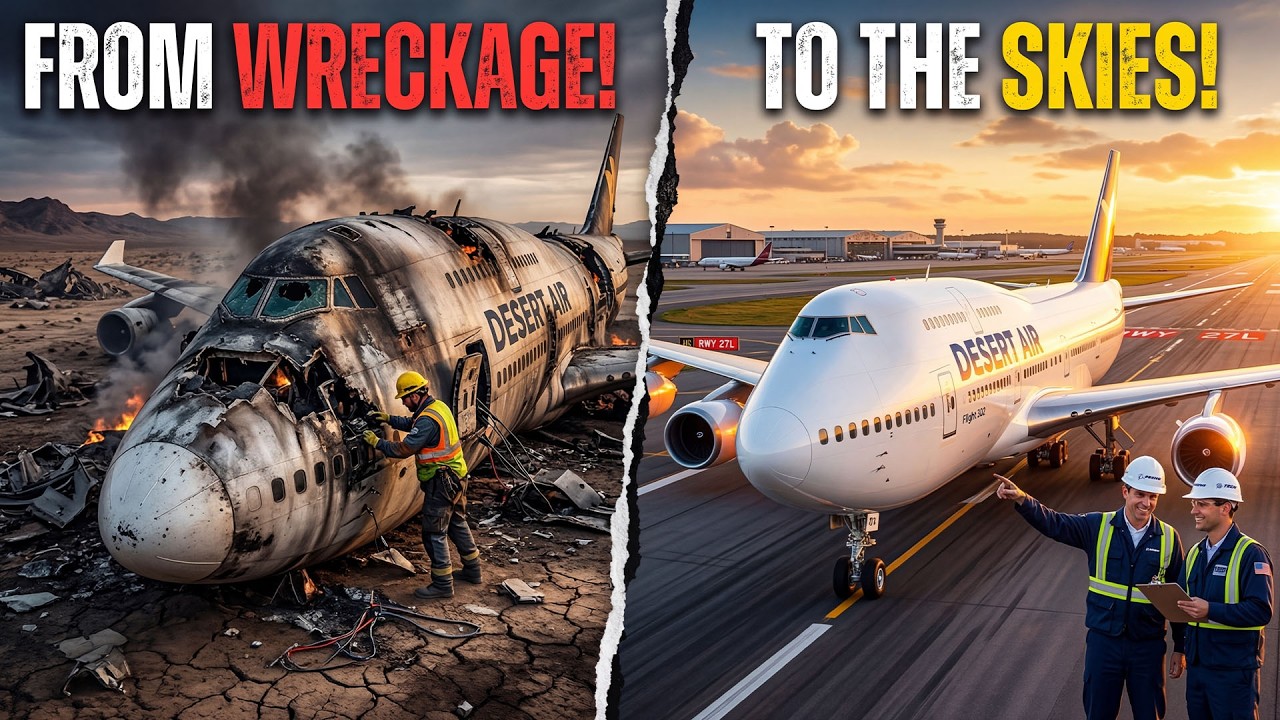 100 Engineers Rebuilt a Destroyed Airplane… Then It Flew Again