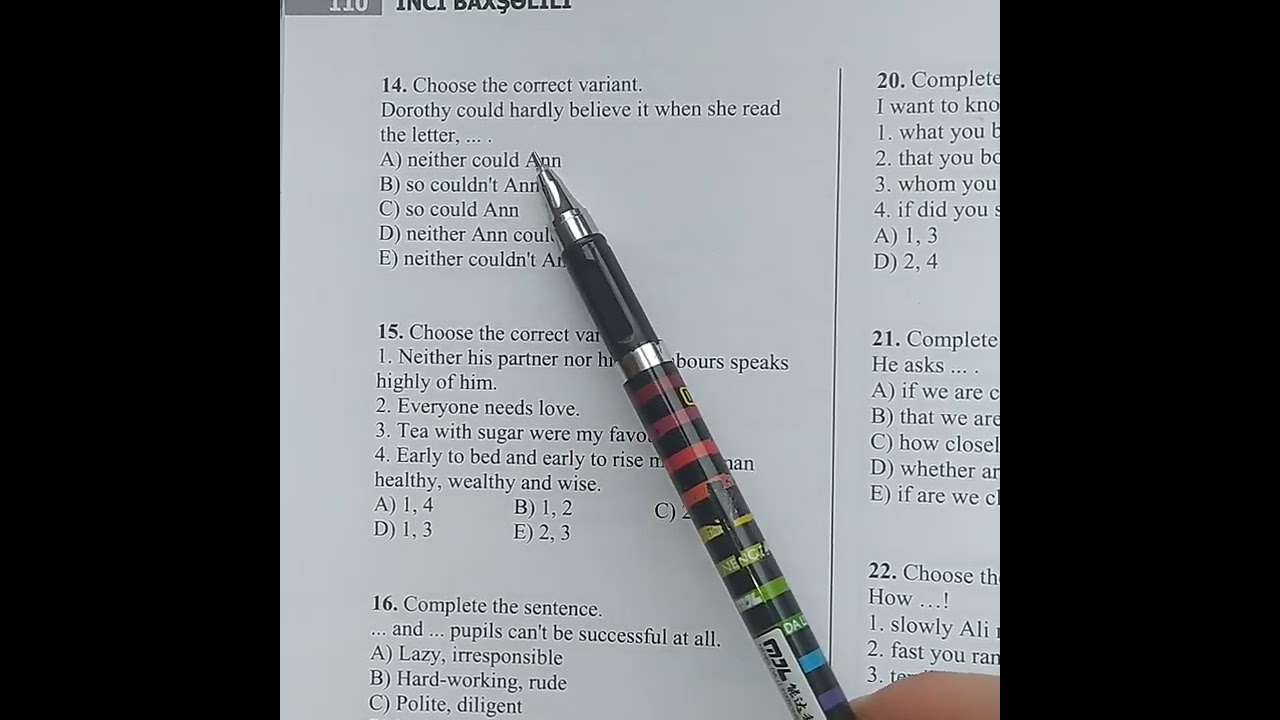 İnci Baxşəlili.XI sinif.Yanvar-Sınaq 45