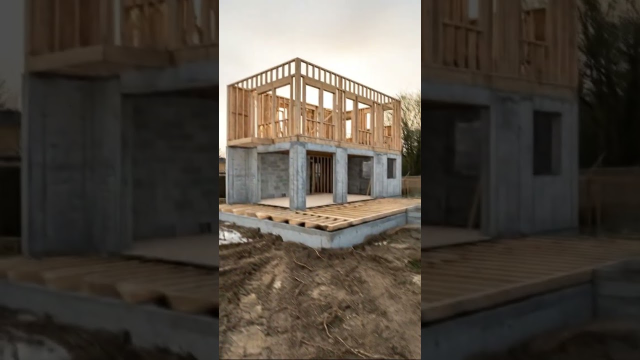 From Forest to Dream Home: A Modern Cabin Construction Time-lapse 
