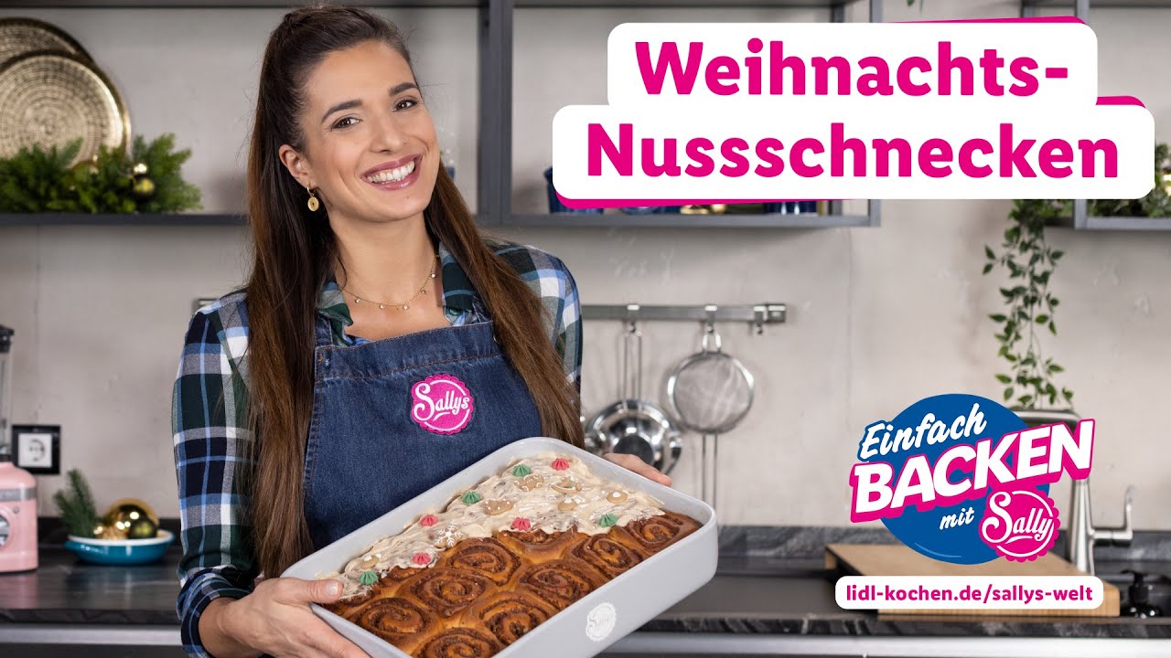 Weihnachtsdessert: Nussschnecken mit Frosting | Exklusiv bei Lidl | Rezepte f&uuml;r Lidl von Sallys Welt