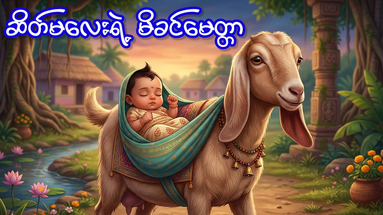 မိခင်မဲ့ ကလေးကိုနို့တိုက်တဲ့ ဆိတ်မလး