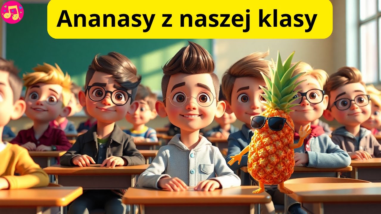 Ananasy z naszej klasy &ndash; Wesoła piosenka o chłopakach dla dzieci, Dzień Chłopaka #kolorella
