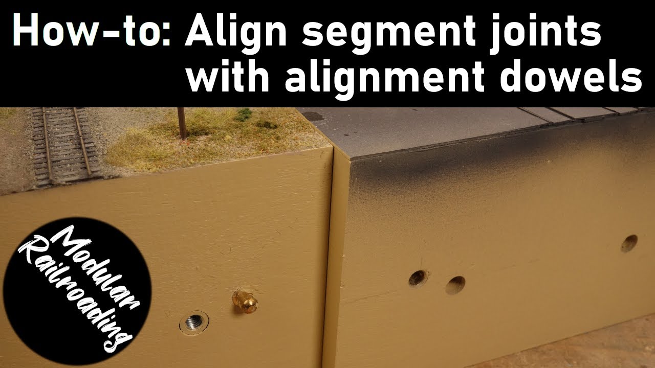How to use alignment dowels between segment joints