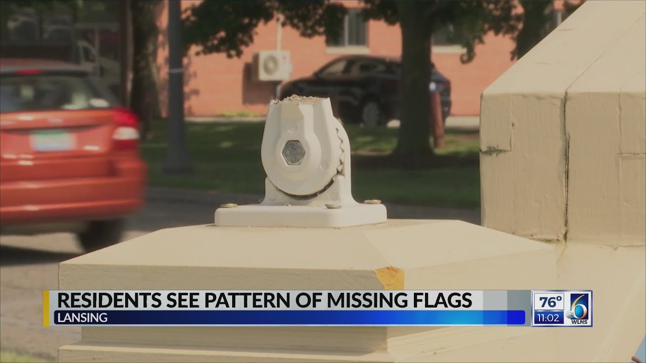 Residents see patterns of missing flags in Lansing
