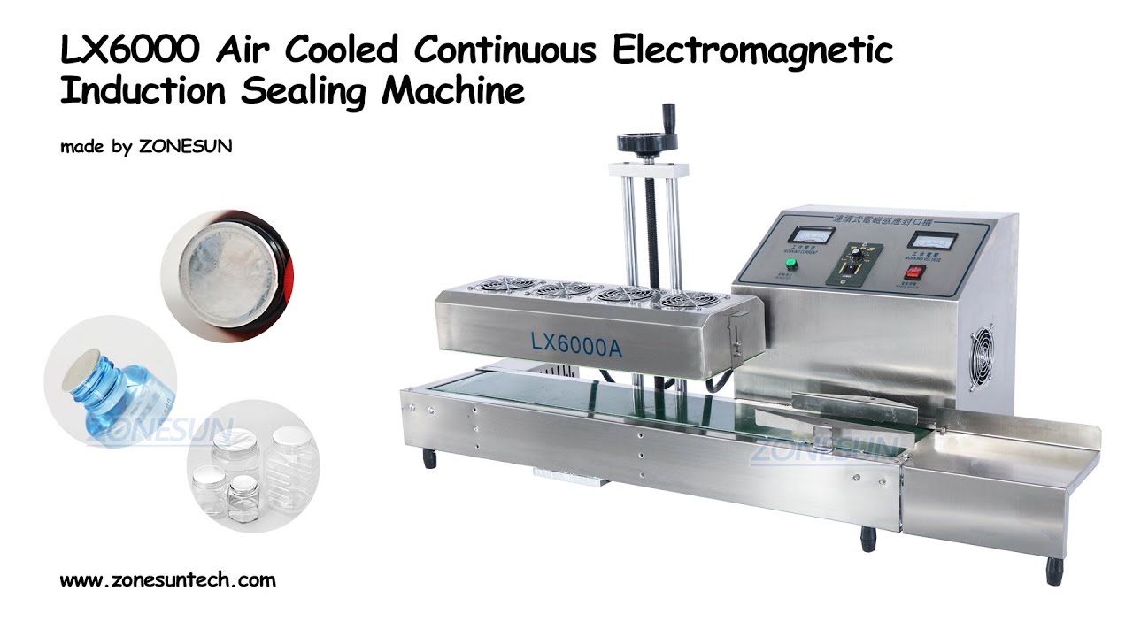 How to use LX6000 Air Cooled Continuous  Electromagnetic Induction Sealing