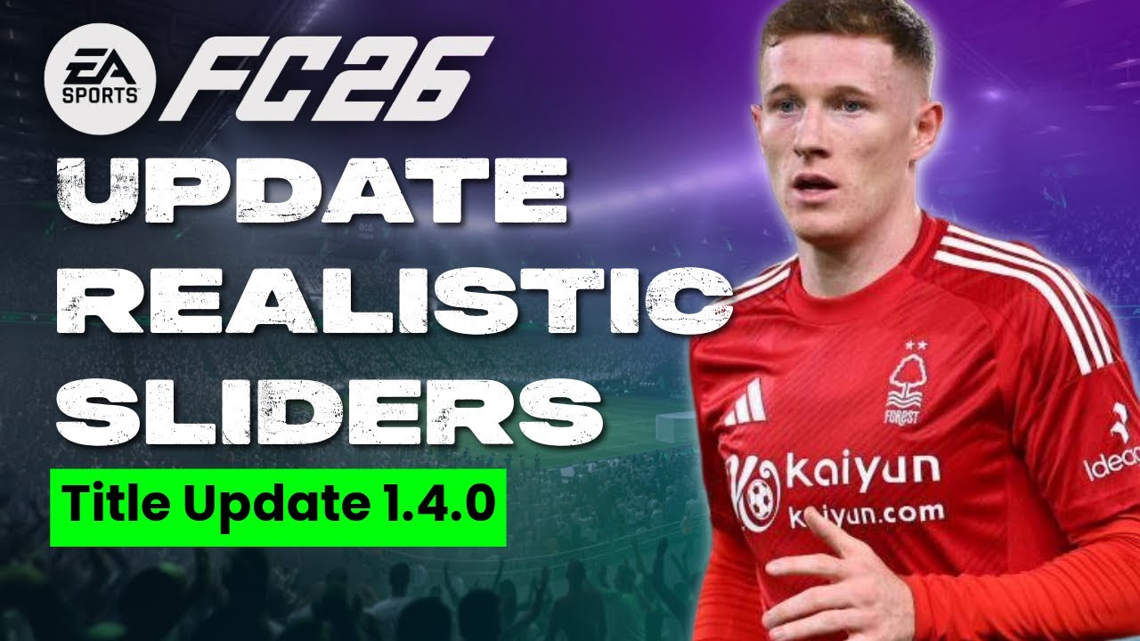 Use These Slider to Make FC 26 Feel More Realistic | Title Update 1.4.0)