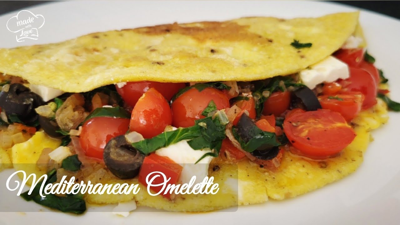 Mediterranean Omelette Recipe | Healthy Breakfast Ready in 15 Minutes