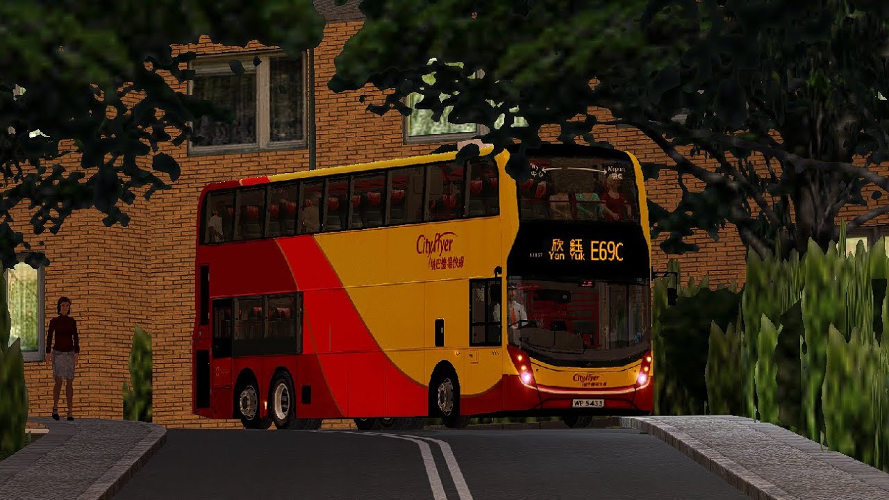 【🌅維修區特車新走線｜破禁照對火位好L好飛😋】CTB 63857 (WP5433) E69C 飛機維修區→欣鈺村南（經：福城路、 悠亞苑、 蘇格城）