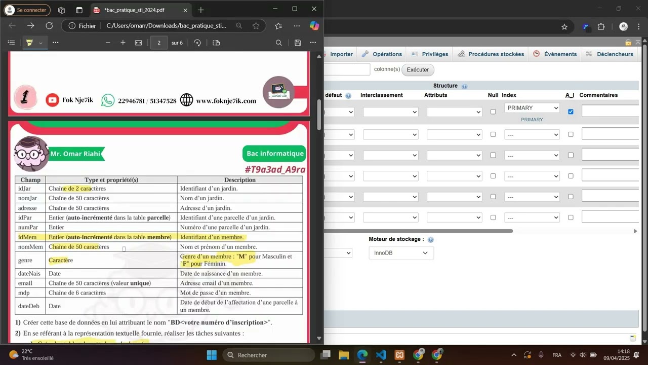 Correction Épreuve Pratique STI 2024 Bac Informatique ( Partie 1 )